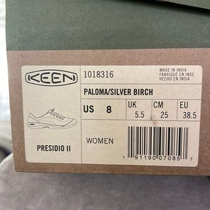 Keen Paloma/silver Birch - presidio II shoes, brand new - never worn
